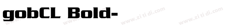 gobCL Bold字体转换